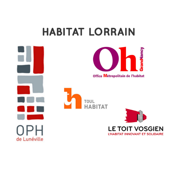 Logos des membres de la SC Habitat Lorrain