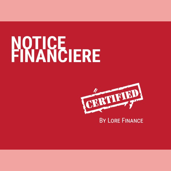 Notice financière par Lore Finance